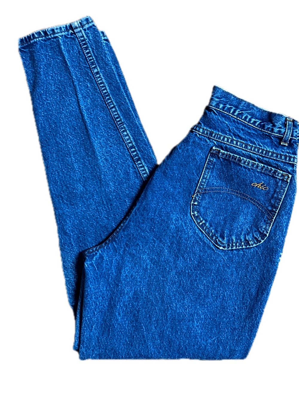 Chic ~ Women’s 16 (30/31) ~ USA ~ Vintage ~ Denim Blue High Waisted Jeans